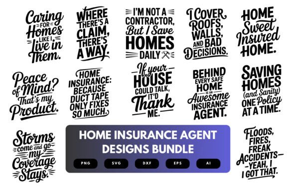 Download Home Insurance Agent SVG Bundle - Premium Bundle